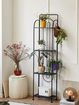 Outdoor 4 tier flower rack, Patio 4 tier shelf