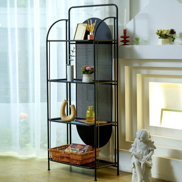 4 tier metal folding shelf