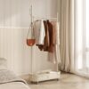 Clothes rack for hanging cloth, with basket