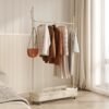 Clothes rack for hanging cloth, with basket