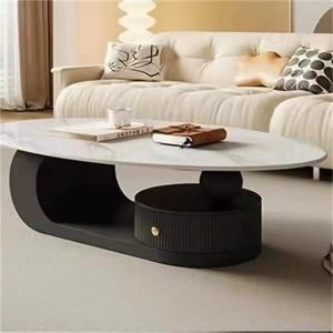 Modern slate coffee table with drawer  for home office,living