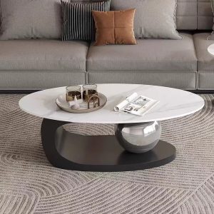 Modern coffee table with ball design for living