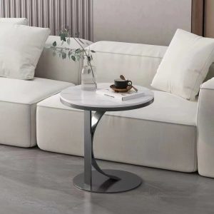 Modern side table slate top for Living room,Bedroom