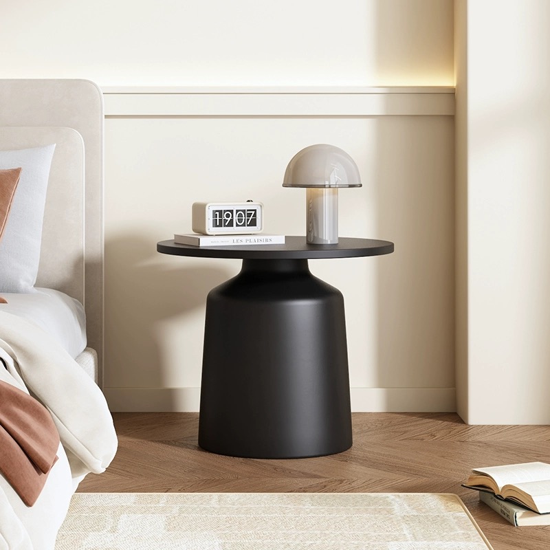 Modern round metal side table for Entry living room,bedroom