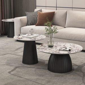 Nordic Slate Tea Table Side Table Set - Selected for Small Living Rooms