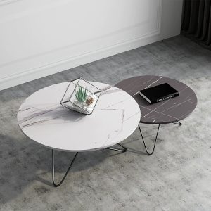 Small coffee table set of 2, Slate table for Living room,Balcony