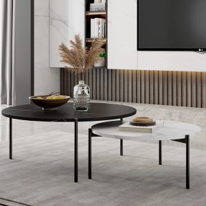 Nordic coffee table and side table set, for Apartment,Small office