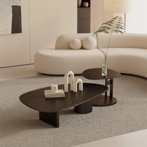 Alien rock coffee table & side table for storage and display