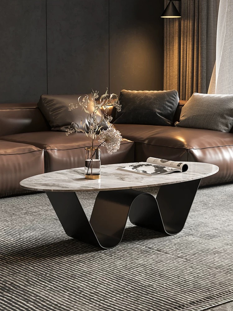 Modern oval coffee table for living room,club