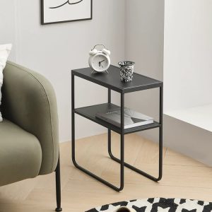 Modern metal side table Nighstand for small space indoor,living