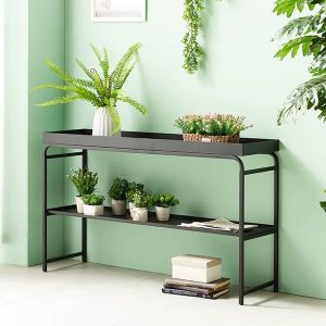 2 Tier metal flower plant stand