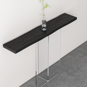 Entry wooden console table with acrylic base,for Living,Office