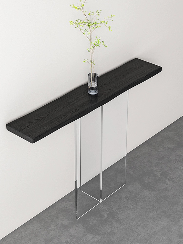 Entry wooden console table with acrylic base,for Living,Office