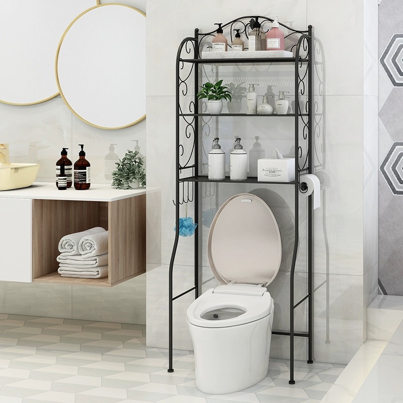 3 tier bathroom over the toilet storage shelf