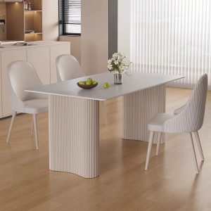 Rectangular dining table and chairs set