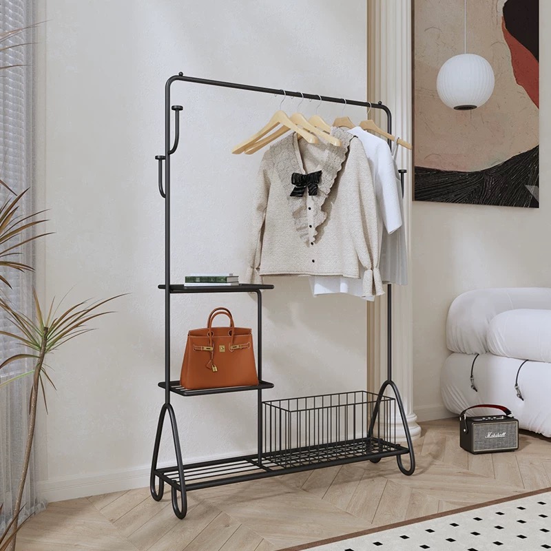 Garment rack with bottom shelf for hanging clothes,coat,skirt