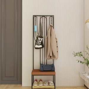 Palm tree deisgn hall tree,coat rack and bench seat with hook