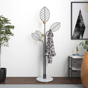 Unqiue design leaf tree coat rack freestanding for Bedroom,Living room