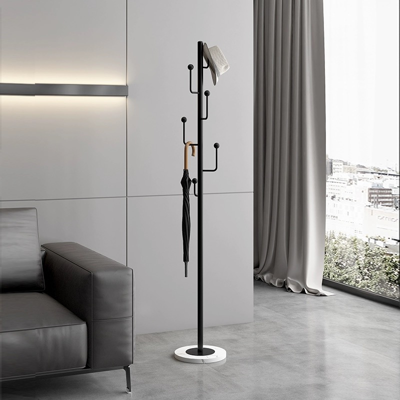 Create music note coat rack with marble base