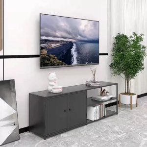 Industrial TV cabinet,Entertainment center TV console with open shelf