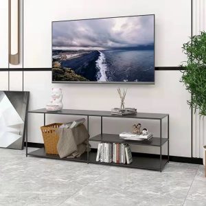 Industrial TV media console table for living room,bedroom