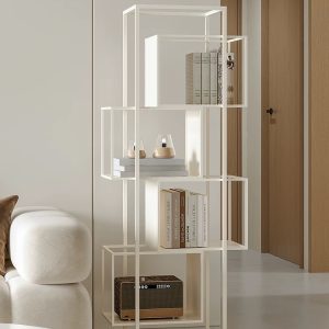 Modern 4 tier bookshelf - Geometric bookcase