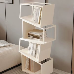 Unique Geometric bookshelf 4-tier for Living room, Study room
